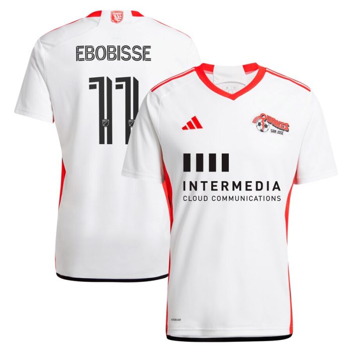 Jeremy Ebobisse San Jose Earthquakes 2024 The 50 Kit Replica Player Jersey - White