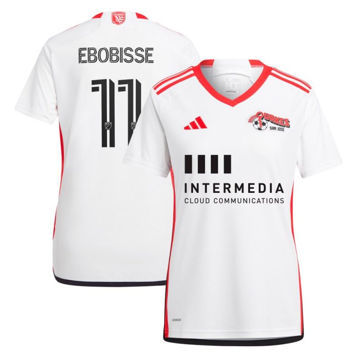 Jeremy Ebobisse San Jose Earthquakes Women's 2024 The 50 Kit Replica Player Jersey - White