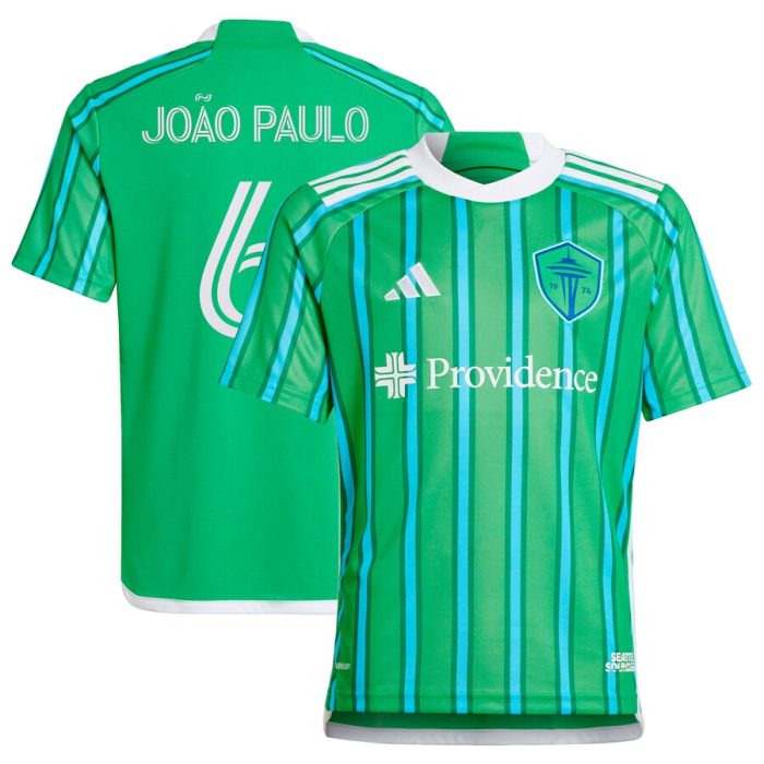 Joao Paulo Seattle Sounders FC Youth 2024 The Anniversary Kit Replica Player Jersey Green