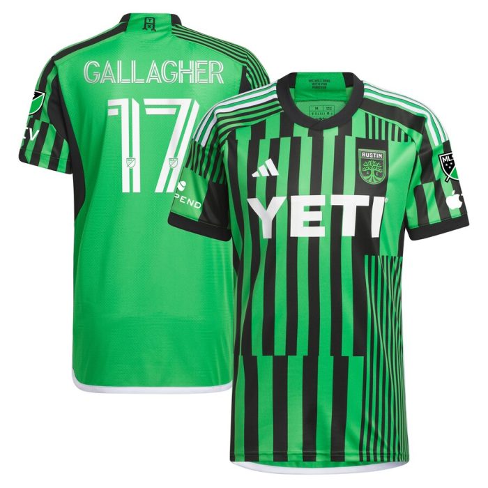 Jon Gallagher Austin FC 2024 Las Voces Kit Player Jersey Green