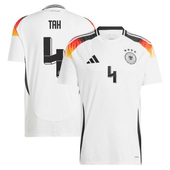 Jonathan Tah 4 Germany National Team 2024 Home Men Jersey - White
