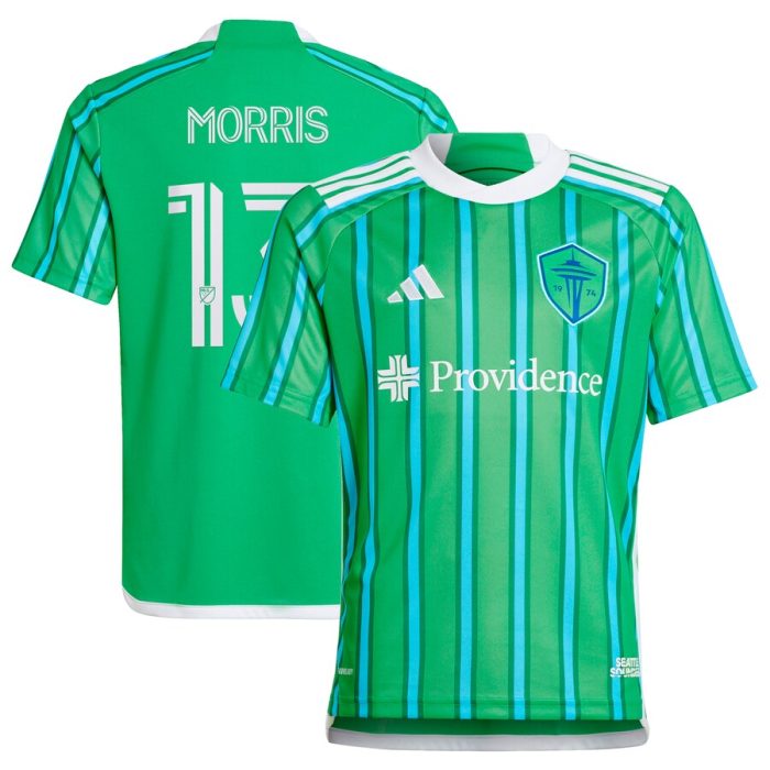 Jordan Morris Seattle Sounders FC Youth 2024 The Anniversary Kit Replica Player Jersey Green