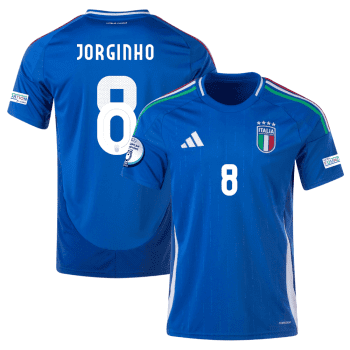 Jorginho 8 Italy National Team 2024 Home Men Jersey - Blue