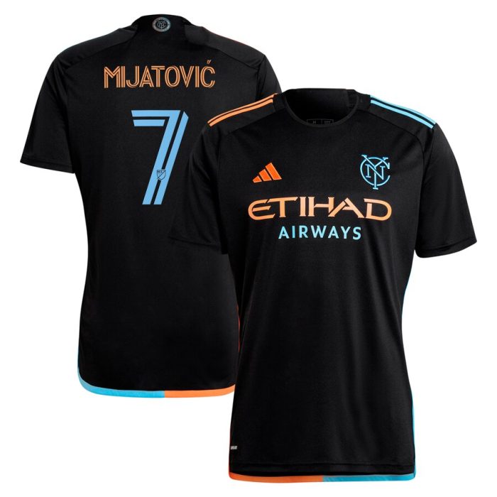 Jovan Mijatovic New York City FC 2024 24/7 Kit Replica Player Jersey - Black