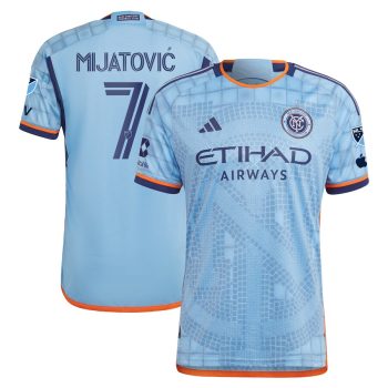 Jovan Mijatovic New York City FC 2024 The Interboro Kit Player Jersey - Light Blue