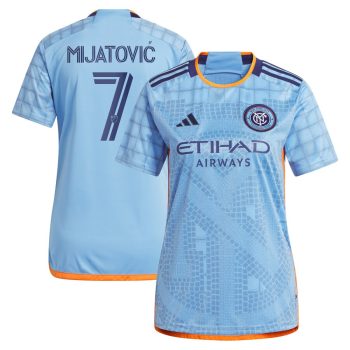 Jovan Mijatovic New York City FC Women's 2024 The Interboro Kit Replica Player Jersey - Light Blue