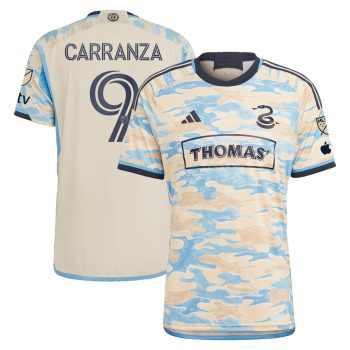 Julian Carranza Philadelphia Union 2024 For Philly Player Jersey Tan