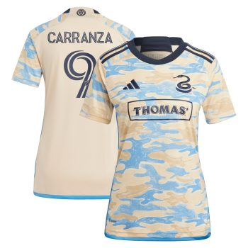 Julian Carranza Philadelphia Union Women's 2024 For Philly Replica Player Jersey Tan