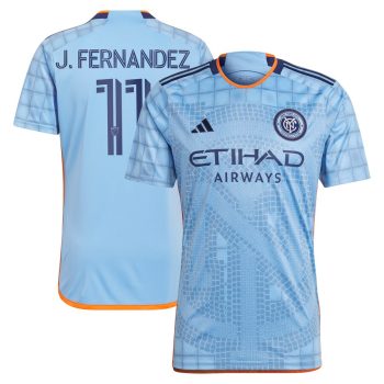 Julian Fernandez New York City FC 2024 The Interboro Kit Replica Player Jersey Light Blue