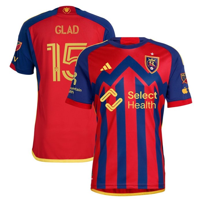 Justen Glad Real Salt Lake 2024 Peak Utah Player Jersey Red