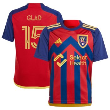 Justen Glad Real Salt Lake Youth 2024 Peak Utah Replica Player Jersey Red