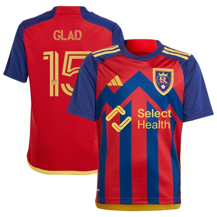 Justen Glad Real Salt Lake Youth 2024 Peak Utah Replica Player Jersey Red