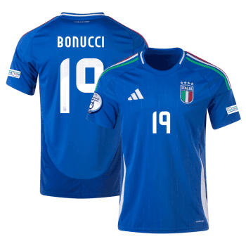 Leonardo Bonucci 19 Italy National Team 2024 Home Men Jersey - Blue