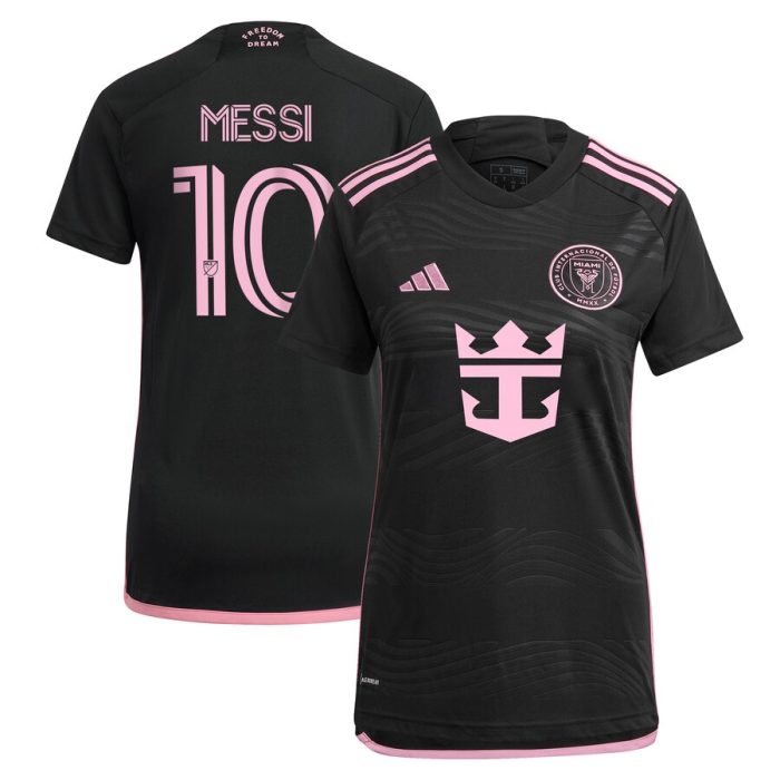 Lionel Messi Inter Miami CF Women's 2024 La Noche Replica Player Jersey - Black