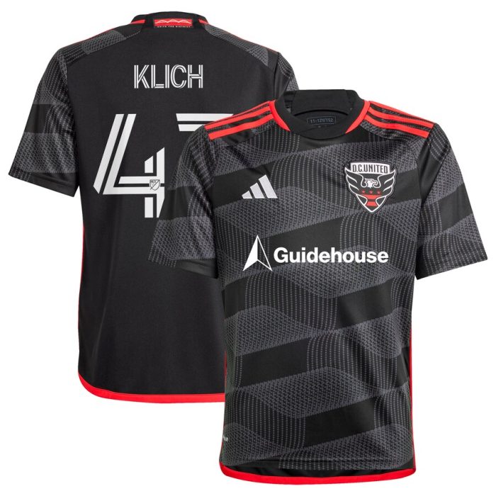 Mateusz Klich D.C. United Youth 2024 The Icon Kit Replica Player Jersey Black