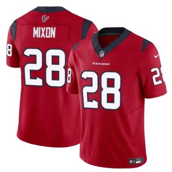 Men's Houston Texans #28 Joe Mixon Red 2024 F.U.S.E. Vapor Untouchable Football Stitched Jersey