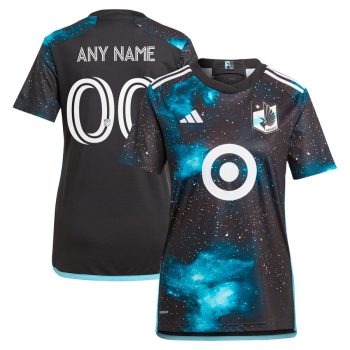 Minnesota United FC Women's 2024 Starry Night Replica Custom Jersey - Black