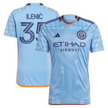 Mitja Ilenic New York City FC 2024 The Interboro Kit Replica Player Jersey - Light Blue