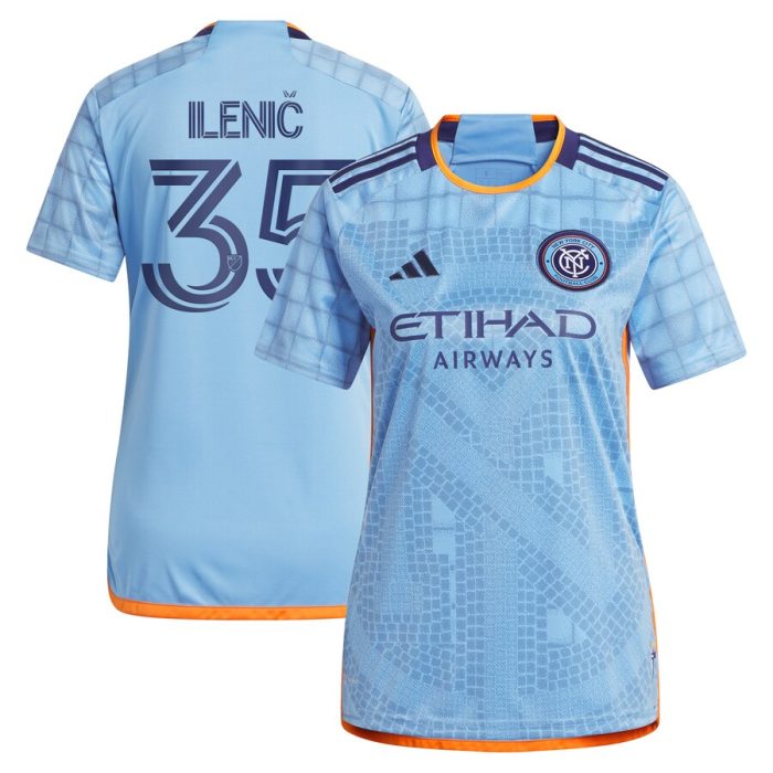 Mitja Ilenic New York City FC Women's 2024 The Interboro Kit Replica Player Jersey - Light Blue