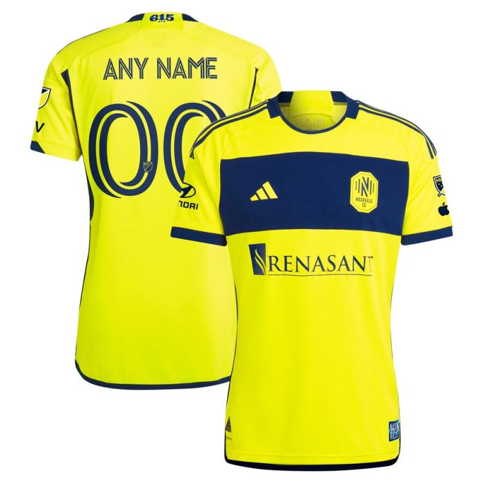 Nashville SC 2024 The 615 Kit Custom Jersey - Yellow