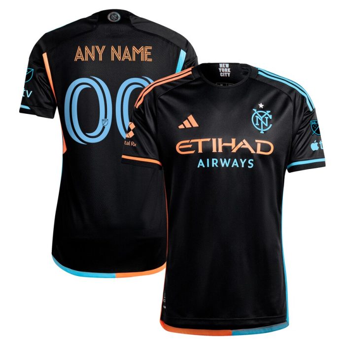 New York City FC 2024 24/7 Kit Custom Jersey Black