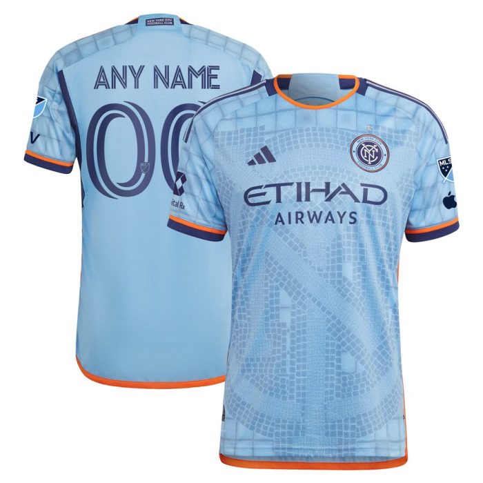 New York City FC 2024 The Interboro Kit Custom Jersey - Sky Blue