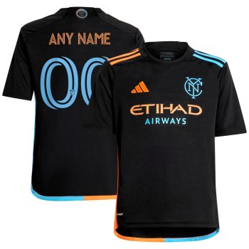 New York City FC Youth 2024 24/7 Kit Replica Custom Jersey Black