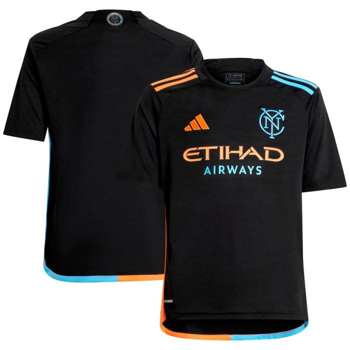 New York City FC Youth 2024 24/7 Kit Replica Jersey Black