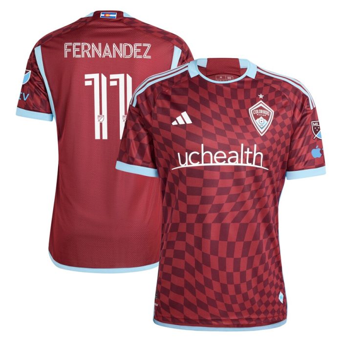 Omir Fernandez Colorado Rapids 2024 One Flag Kit Player Jersey - Burgundy