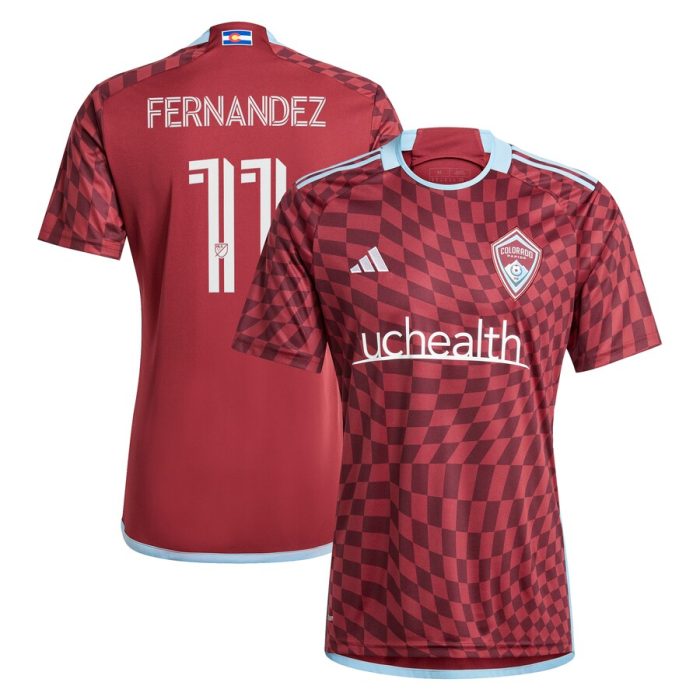 Omir Fernandez Colorado Rapids 2024 One Flag Kit Replica Player Jersey - Burgundy