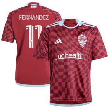 Omir Fernandez Colorado Rapids Youth 2024 One Flag Kit Replica Player Jersey - Burgundy