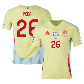 Pedri 26 Spain National Team 2024 Away Men Jersey - Yellow