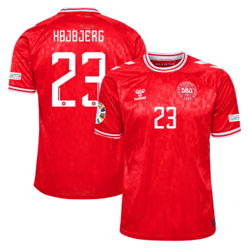 Pierre-Emile Hojbjerg 23 Denmark National Team 2024 Home Stadium Men Jersey - Red