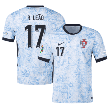 Rafael Leao 17 Portugal National Team 2024 Away Men Jersey - Cream