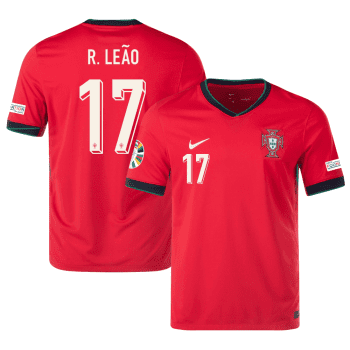 Rafael Leao 17 Portugal National Team 2024 Home Men Jersey - Red