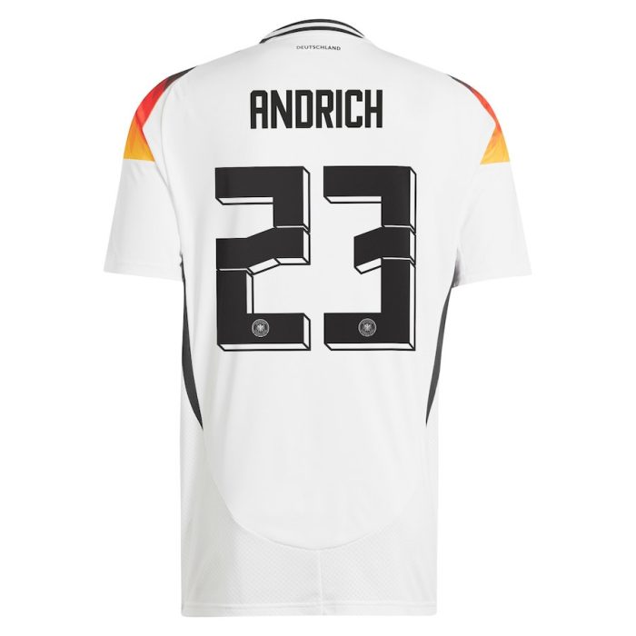 Robert Andrich 23 Germany National Team 2024 Home Men Jersey - White