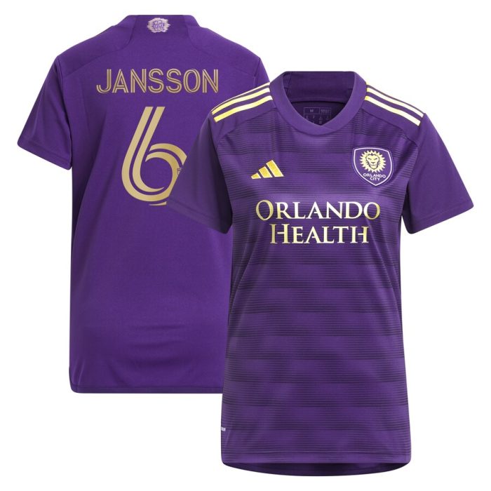 Robin Jansson Orlando City SC Women's 2024 The Wall Kit Replica Player Jersey Purple