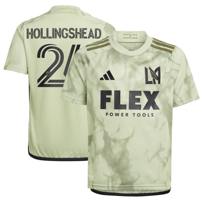 Ryan Hollingshead LAFC Youth 2024 Smokescreen Replica Player Jersey - Green