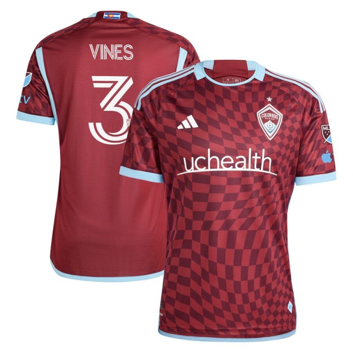 Sam Vines Colorado Rapids 2024 One Flag Kit Player Jersey - Burgundy