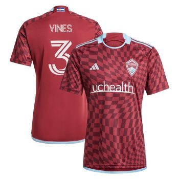 Sam Vines Colorado Rapids 2024 One Flag Kit Replica Player Jersey - Burgundy