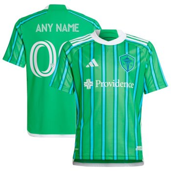 Seattle Sounders FC Youth 2024 The Anniversary Kit Replica Custom Jersey Green