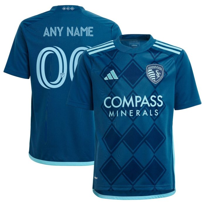 Sporting Kansas City Youth 2024 Diamonds Our Forever Replica Custom Jersey Navy