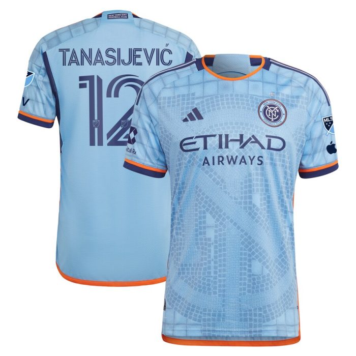 Strahinja Tanasijevic New York City FC 2024 The Interboro Kit Player Jersey - Light Blue