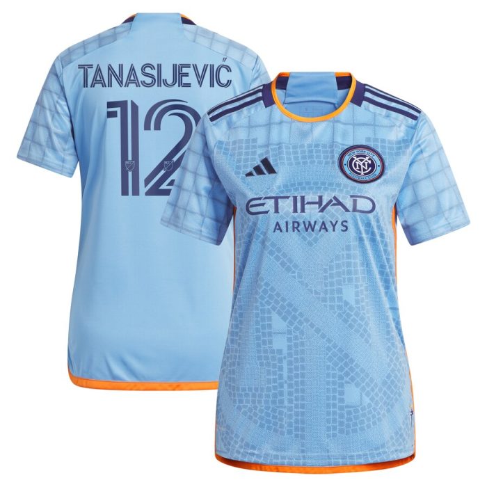 Strahinja Tanasijevic New York City FC Women's 2024 The Interboro Kit Replica Player Jersey - Light Blue