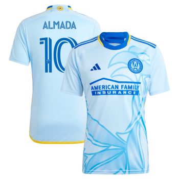 Thiago Almada Atlanta United FC 2024 The Resurgens Kit Replica Player Jersey - Light Blue