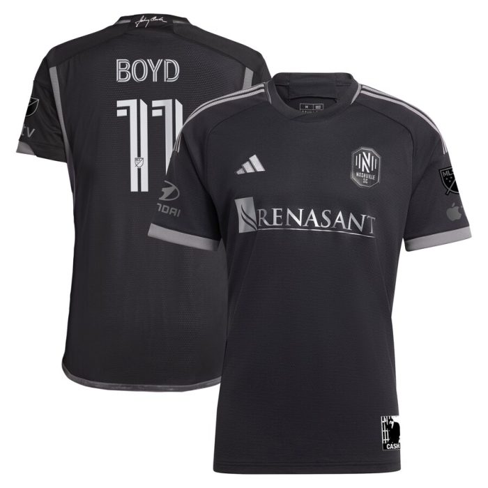 Tyler Boyd Nashville SC 2024 Man In Black Kit Player Jersey - Black