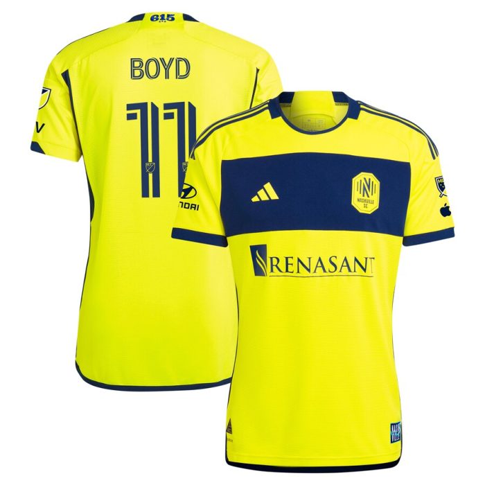 Tyler Boyd Nashville SC 2024 The 615 Kit Player Jersey - Yellow