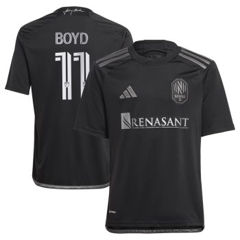 Tyler Boyd Nashville SC Youth 2024 Man In Black Kit Replica Player Jersey - Black