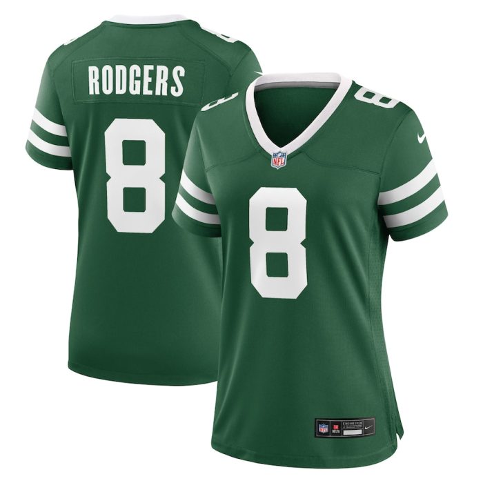 Aaron Rodgers New York Jets Women's Game Jersey - Legacy Green