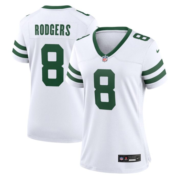 Aaron Rodgers New York Jets Women's Game Jersey  - Legacy White